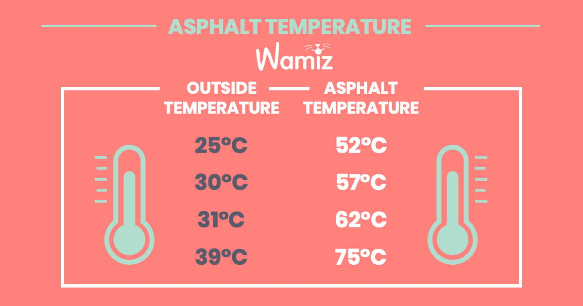 Asphalt temperature vs outside temperature difference